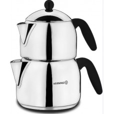 TEAPOT SET 3.2LTR MAXI (STAINLESS STEEL) KORKMAZ (TURKISH)